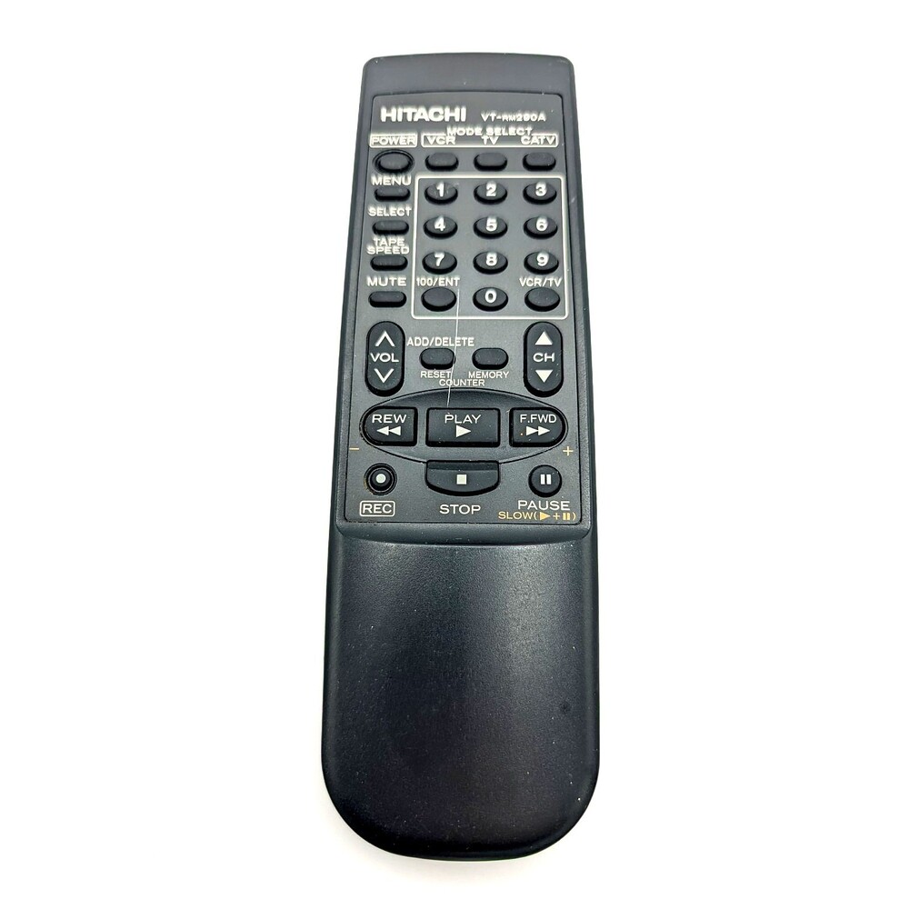 Original Hitachi VT-RM290A VCR Remote for TTM290A, UTM290A, VTFX600, VTFX600A B1
